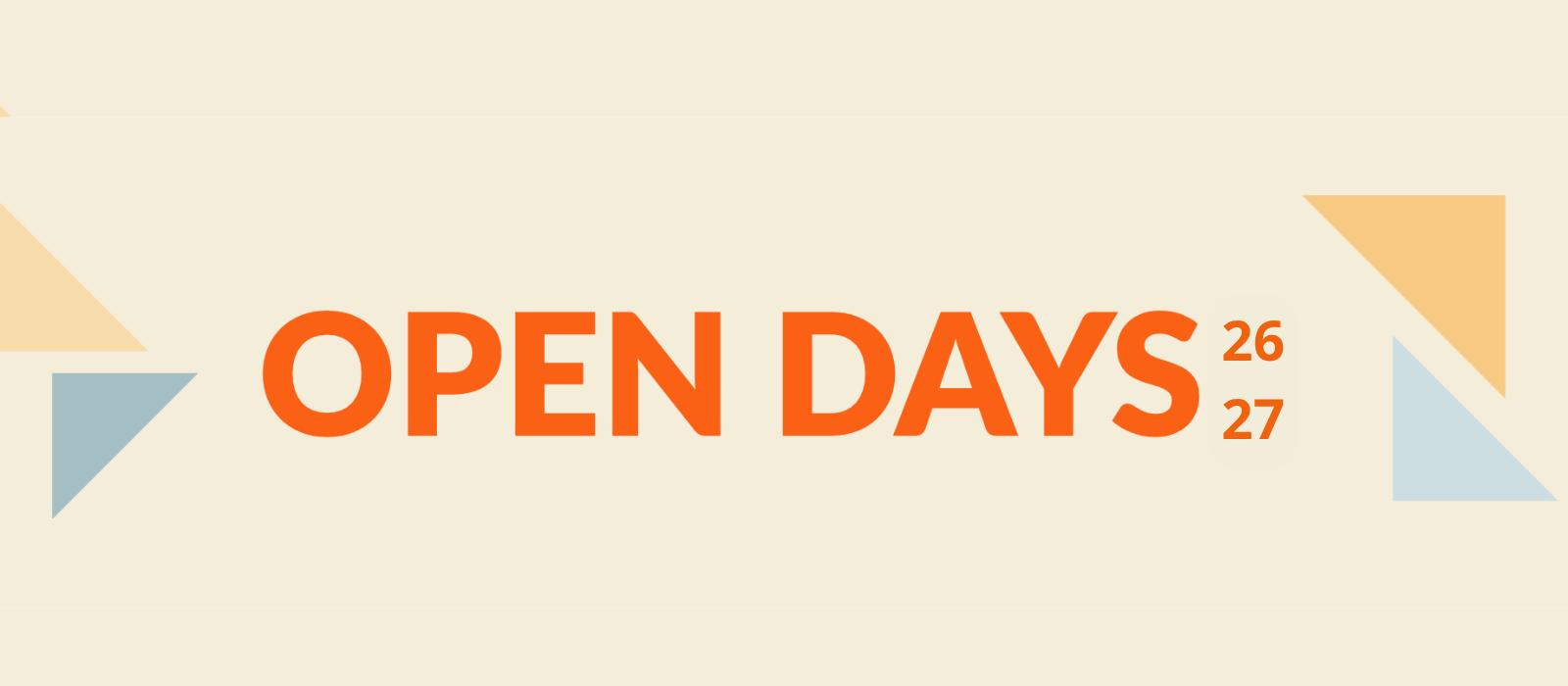 Eventi di orientamento OPEN DAYS‌ 26‌ 267